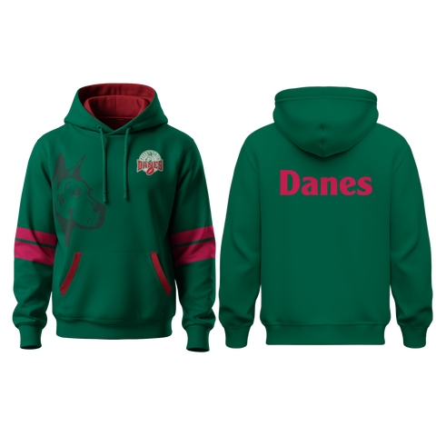 PITTSWORTH DANES JUNIOR FOOTBALL CLUB - ADULTS SUBLIMATED POLYESTER HOODIE