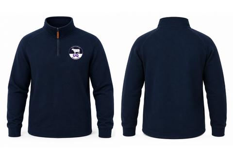 Pilbara Navy 1/4 Zip - UQ ICMJ