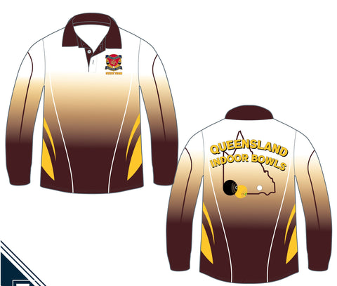 Long Sleeve Shirt - QLD Indoor Bowls