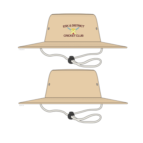 Esk & District Cricket - Cream Wide brim Hats