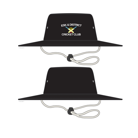 Esk & District Cricket - Black Wide brim Hats