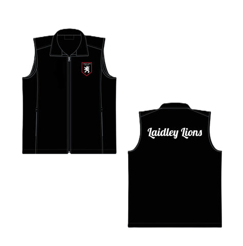 Selwyn Softshell Vest (with back Text) - Laidley Lions