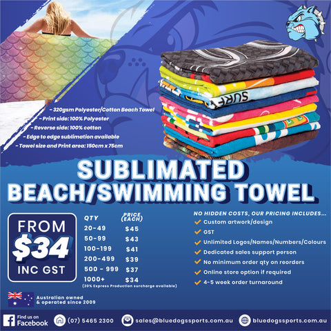 Custom Sublimated Towels