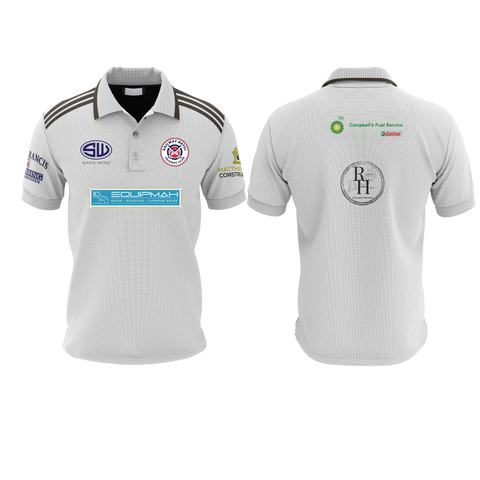 Short Sleeve White Playing Shirt - Railway Cricket Club