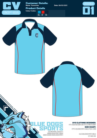 Toowoomba Cricket - Travel Polo Shirt