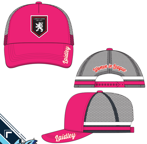 Laidley Lions - Stripe Trucker Cap (Pink)